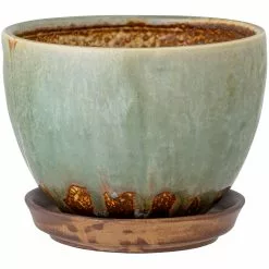 Bloomingville Betje Ruukku Pikkulautasella Savi Ø15 Cm, Vihreä