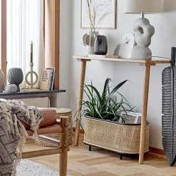 Bloomingville Ebbie Kukkalaatikko Rottinki 70x29 Cm, Nature -Julisteet Sales Store bloomingville ebbie plant box nature rattan 3