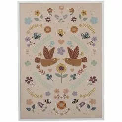 Bloomingville Lorena Juliste Kehyksillä 52x72 Cm, Valkoinen