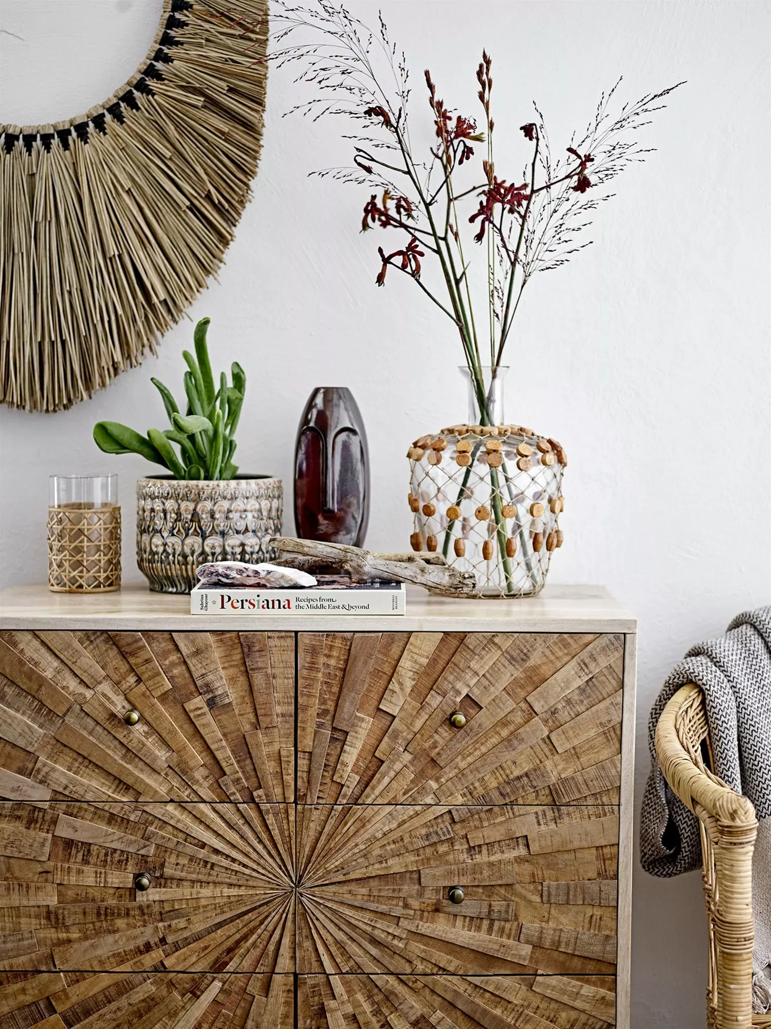 Bloomingville Stoneware Pot H15, Multi 2 Bloomingville Stoneware Pot H15, Multi - Image 2