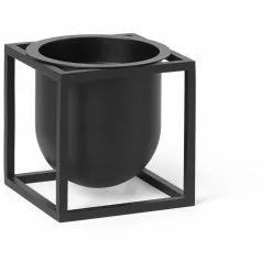 By Lassen Kubus Kukkaruukku, 10 Cm, Musta