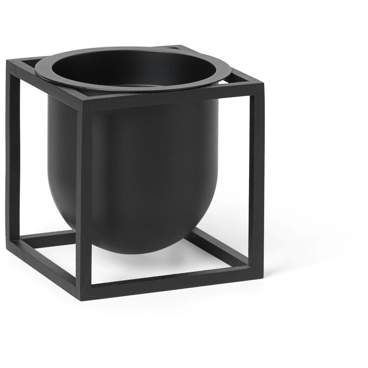 By Lassen Kubus Kukkaruukku, 10 Cm, Musta 1 By Lassen Kubus Kukkaruukku, 10 Cm, Musta