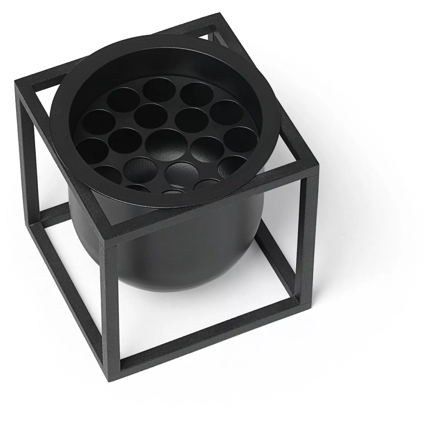 By Lassen Kubus Kukkaruukku, 10 Cm, Musta 4 By Lassen Kubus Kukkaruukku, 10 Cm, Musta - Image 4