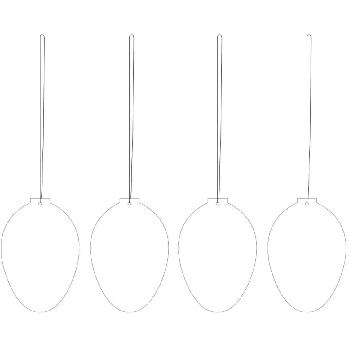 Cooee Design Egg Pääsiäiskoriste Ruostumaton Teräs 4-pakkaus, Valkoinen 1 Cooee Design Egg Pääsiäiskoriste Ruostumaton Teräs 4-pakkaus, Valkoinen