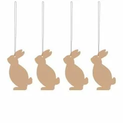 Cooee Design Easter Deco Hare, Cafe Au Lait