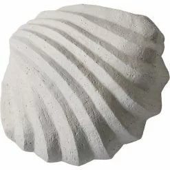Cooee Design The Clam Shell Veistos 13 Cm, Kalkkikivenvärinen