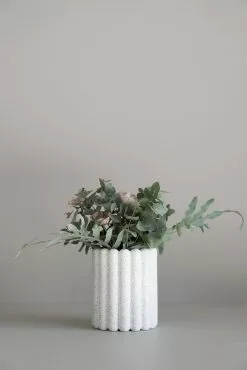 DBKD Mist Flower Pot Medium, White Dot -Julisteet Sales Store dbkd mist pot medium 3