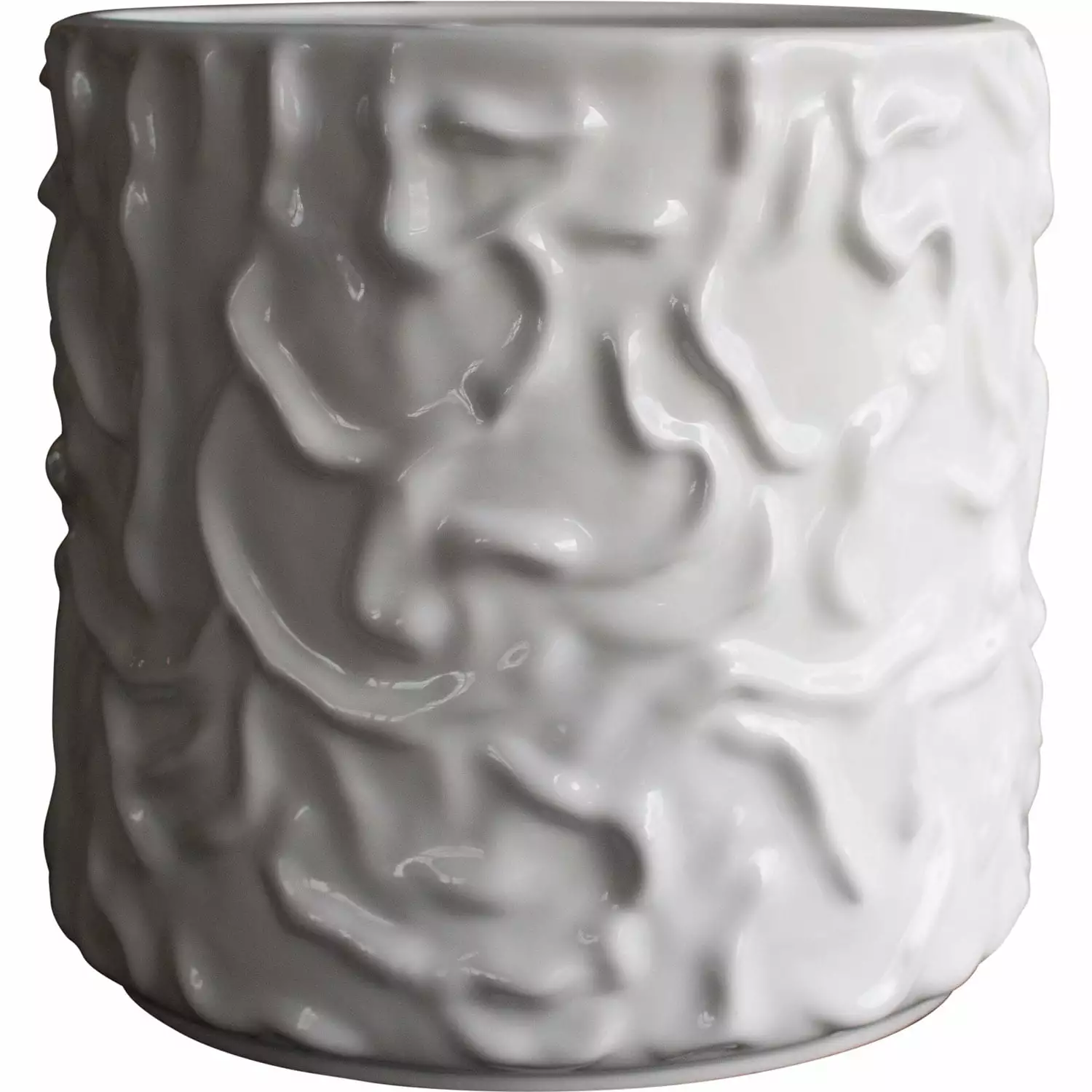 DBKD Swoon Ruukku Ø31 Cm, Shiny White 1 DBKD Swoon Ruukku Ø31 Cm, Shiny White