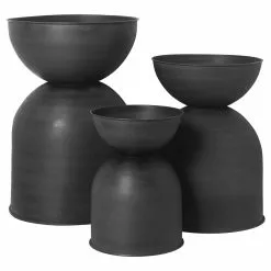 Ferm LIVING Hourglass Pot Large, Black/Dark Grey 9 Ferm LIVING Hourglass Pot Large, Black/Dark Grey -Julisteet Sales Store ferm living hourglass pot 4 1