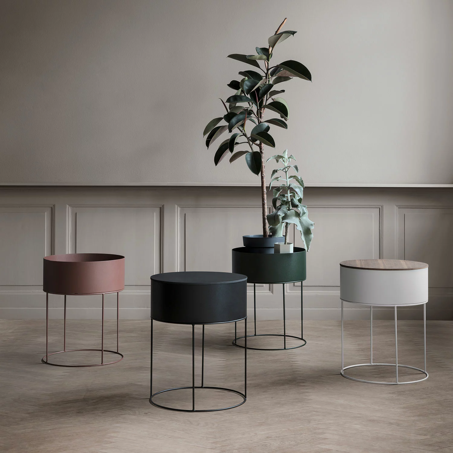 Ferm LIVING Plant Box Round, Vaaleanh 2 Ferm LIVING Plant Box Round, Vaaleanh - Image 2