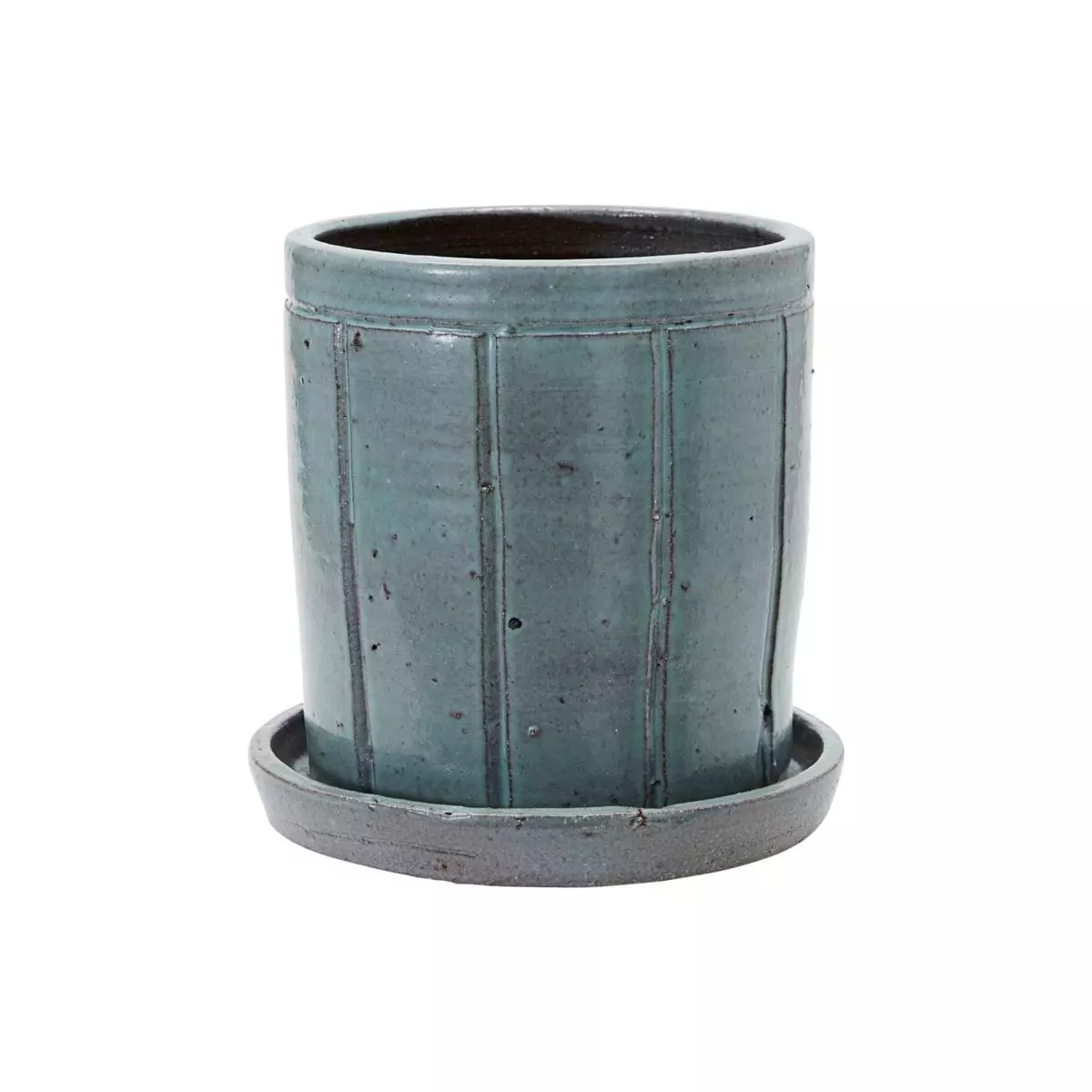 House Doctor Julian Ruukku Pikkulautasella 22 Cm, Harmaa / Vihreä 1 House Doctor Julian Ruukku Pikkulautasella 22 Cm, Harmaa / Vihreä