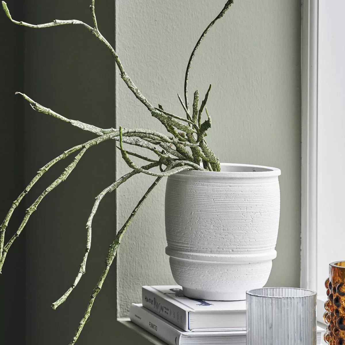 House Doctor Ground Ruukku Valkoinen, Ø14 Cm H16 Cm 2 House Doctor Ground Ruukku Valkoinen, Ø14 Cm H16 Cm - Image 2