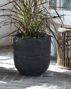 House Doctor Ground Ruukku Tummanharmaa, Ø14 Cm H28 Cm -Julisteet Sales Store house doctor planting box ground concrete 1