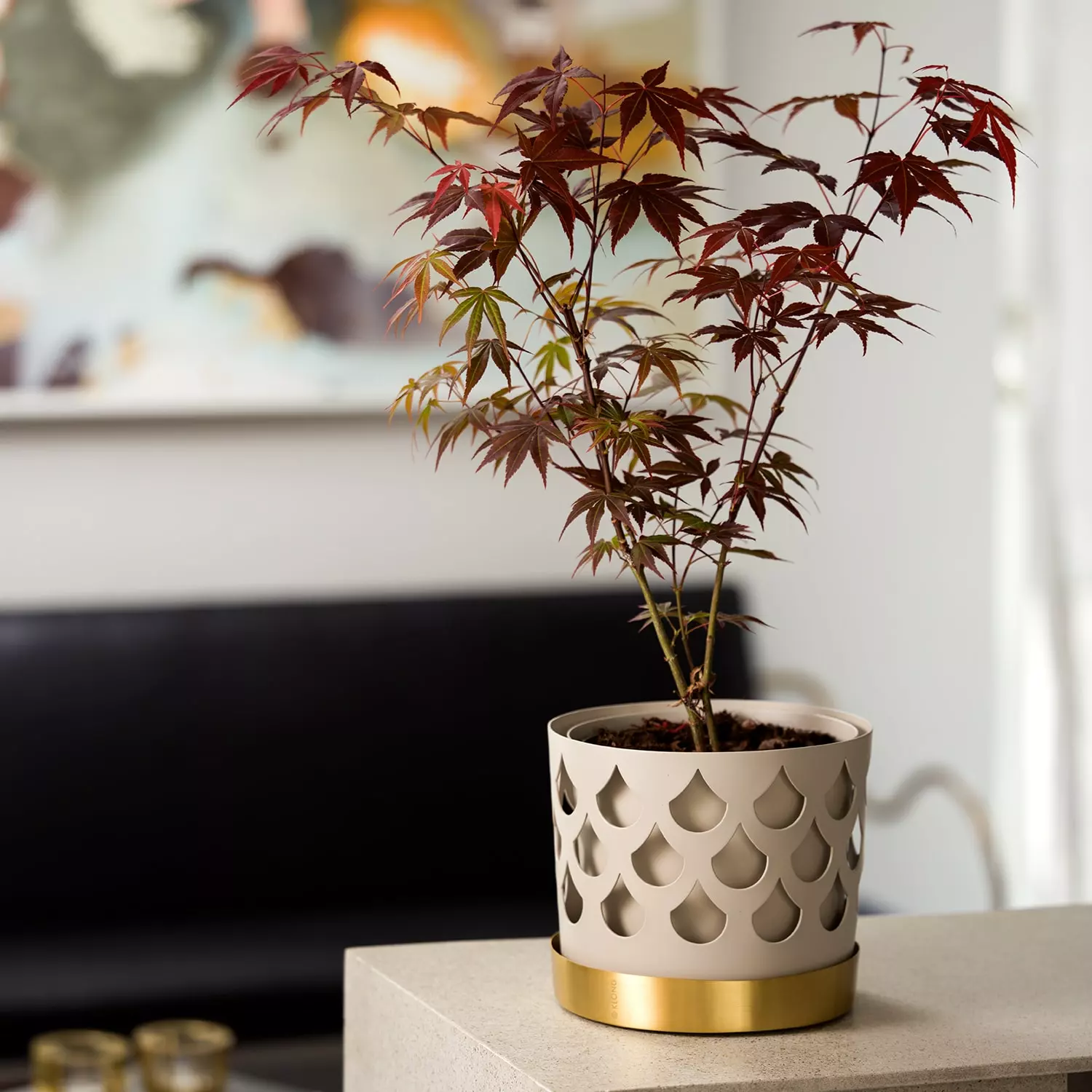 Klong Trio Drop Ruukku Beige, 12 Cm / Small 2 Klong Trio Drop Ruukku Beige, 12 Cm / Small - Image 2