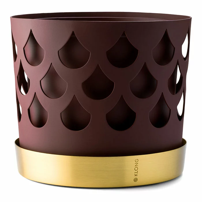 Klong Trio Drop Ruukku Tummanpunainen, 18 Cm / Medium 1 Klong Trio Drop Ruukku Tummanpunainen, 18 Cm / Medium