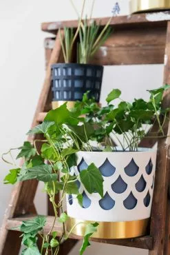 Klong Trio Pot Ruukku Pieni Square, Valkoinen -Julisteet Sales Store klong trio pot ruukku iso square valkoinen 3