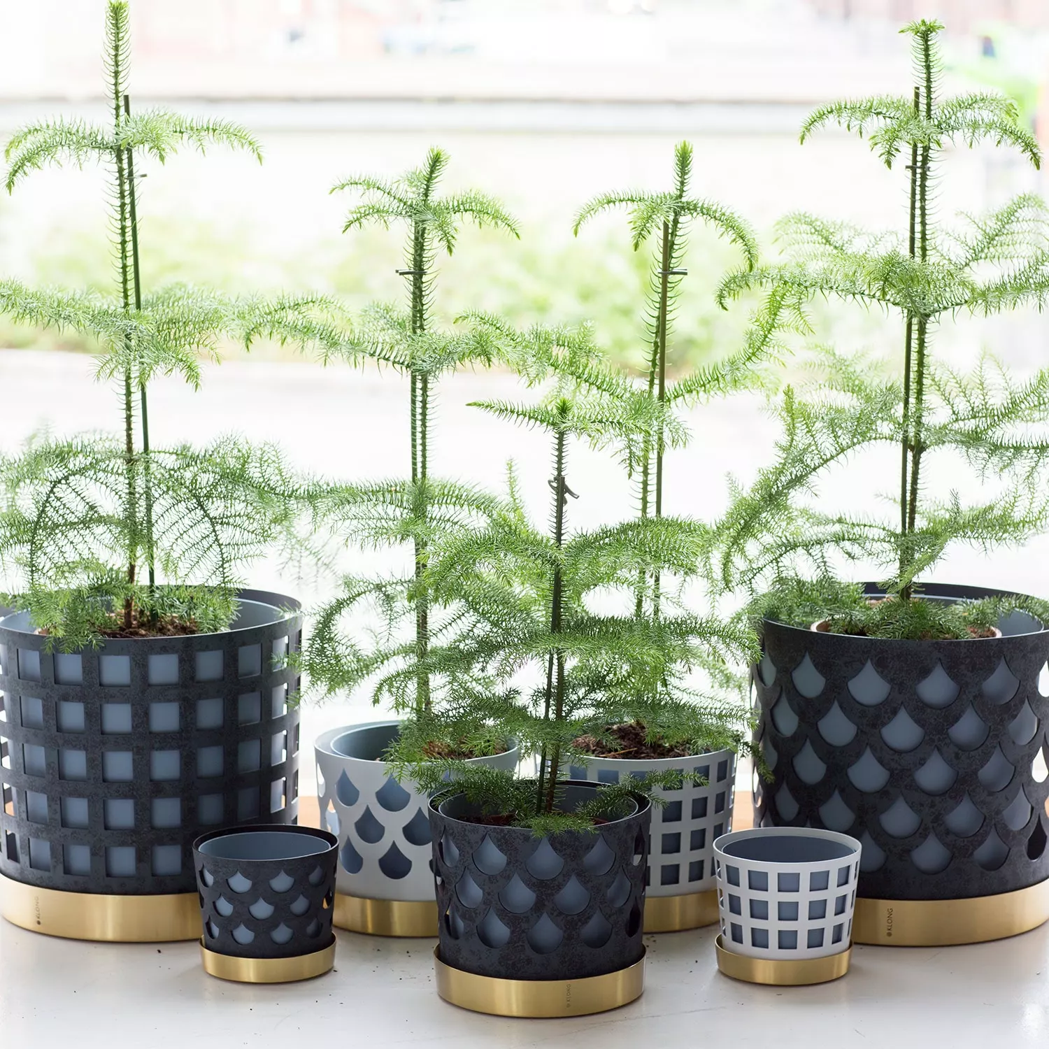 Klong Trio Pot Ruukku Iso Drop, Sininen 2 Klong Trio Pot Ruukku Iso Drop, Sininen - Image 2