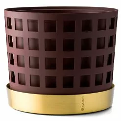 Klong Trio Square Ruukku Tummanpunainen, Ø18 Cm / Medium