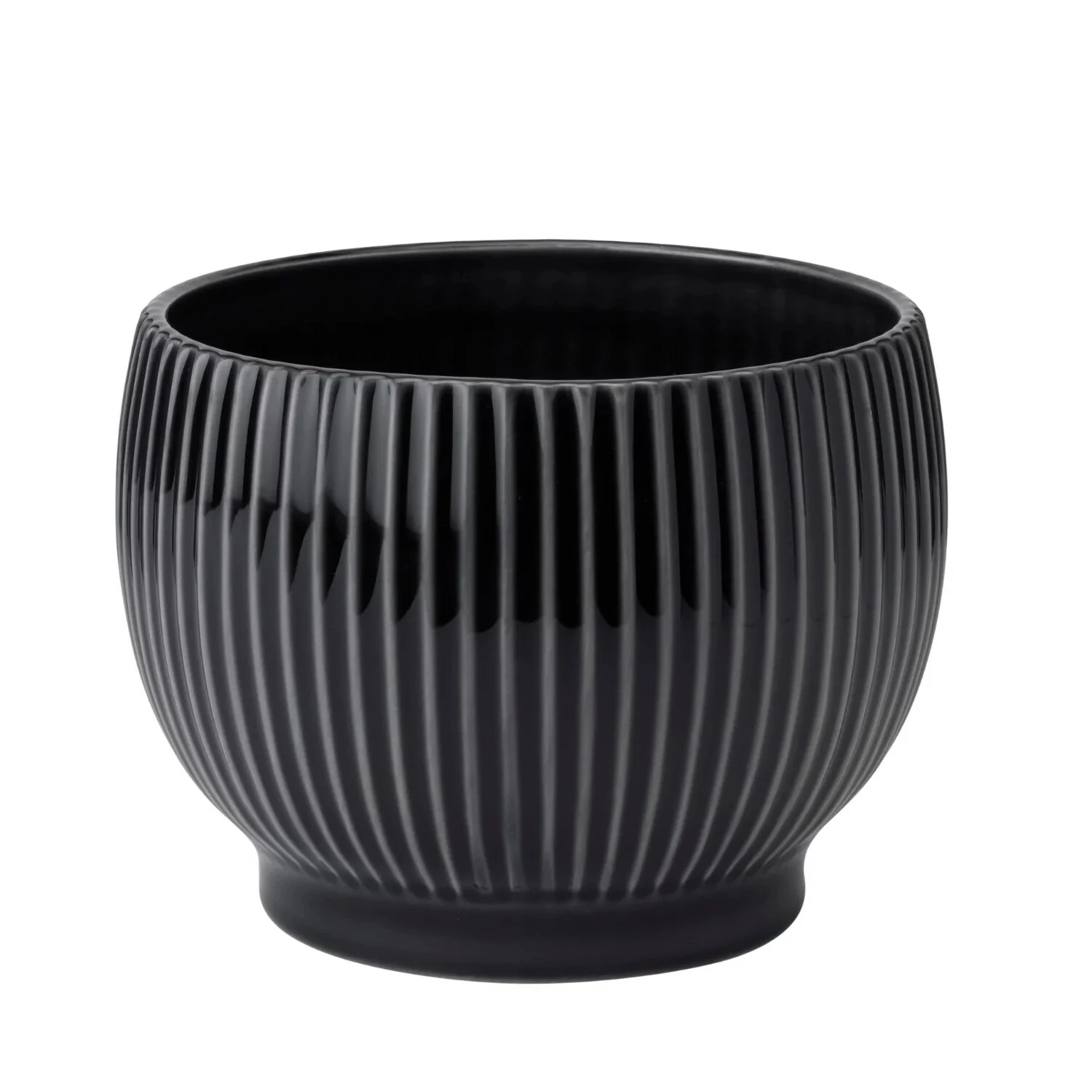 Knabstrup Keramik Ulkoruukku Uurteinen Ø16,5 Cm, Musta 1 Knabstrup Keramik Ulkoruukku Uurteinen Ø16,5 Cm, Musta