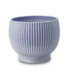 Knabstrup Keramik Ulkoruukku Uurteinen Ø16,5 Cm, Laventelinsininen