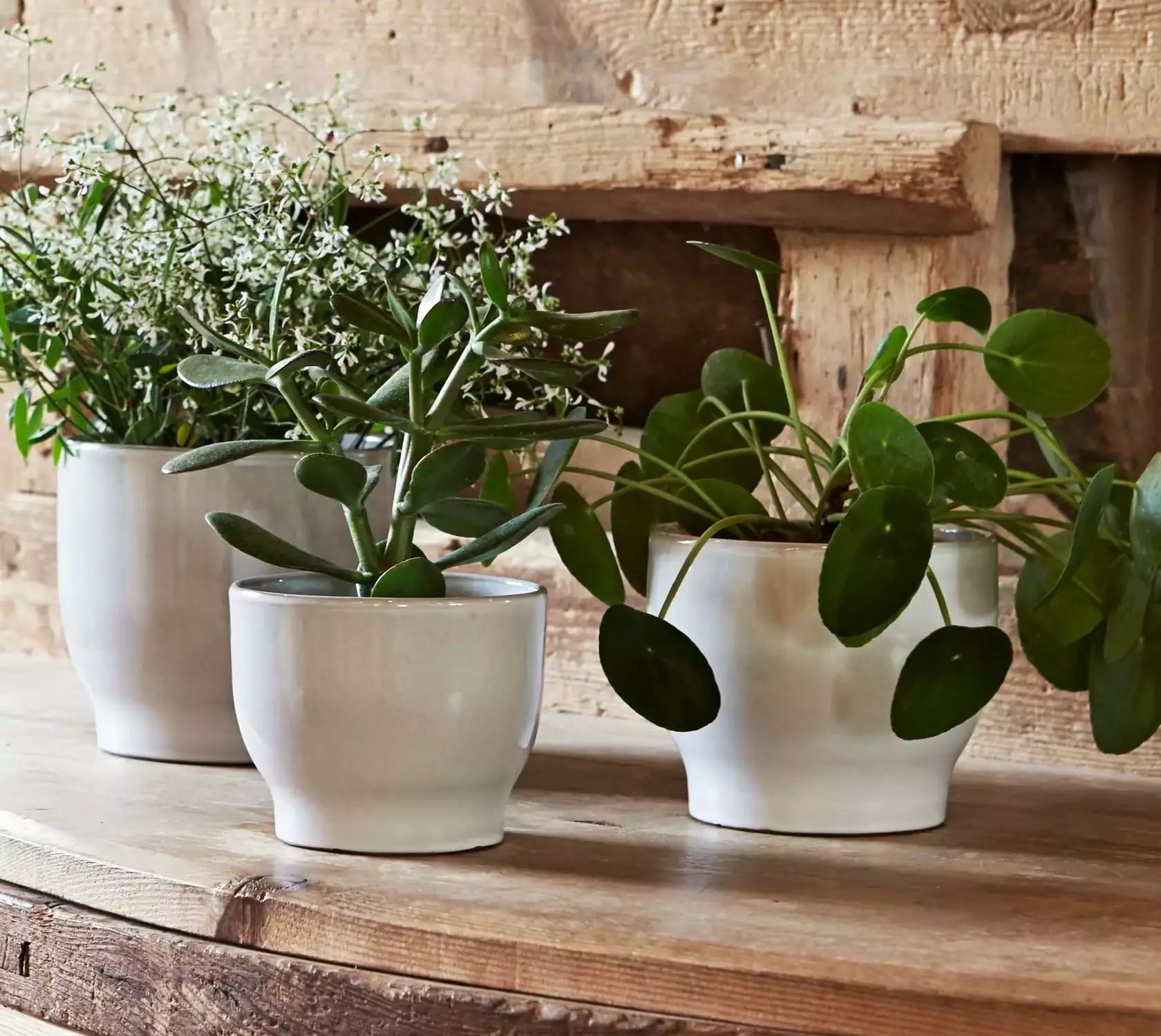 Knabstrup Keramik Ulkoruukku Ø12,5 Cm, Valkoinen 2 Knabstrup Keramik Ulkoruukku Ø12,5 Cm, Valkoinen - Image 2