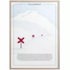 Kunskapstavlan® Fjällsäkerhet Juliste 50x70 Cm