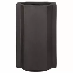 Louise Roe Funki Pot Small, Plaster White Ruukku Soil Brown