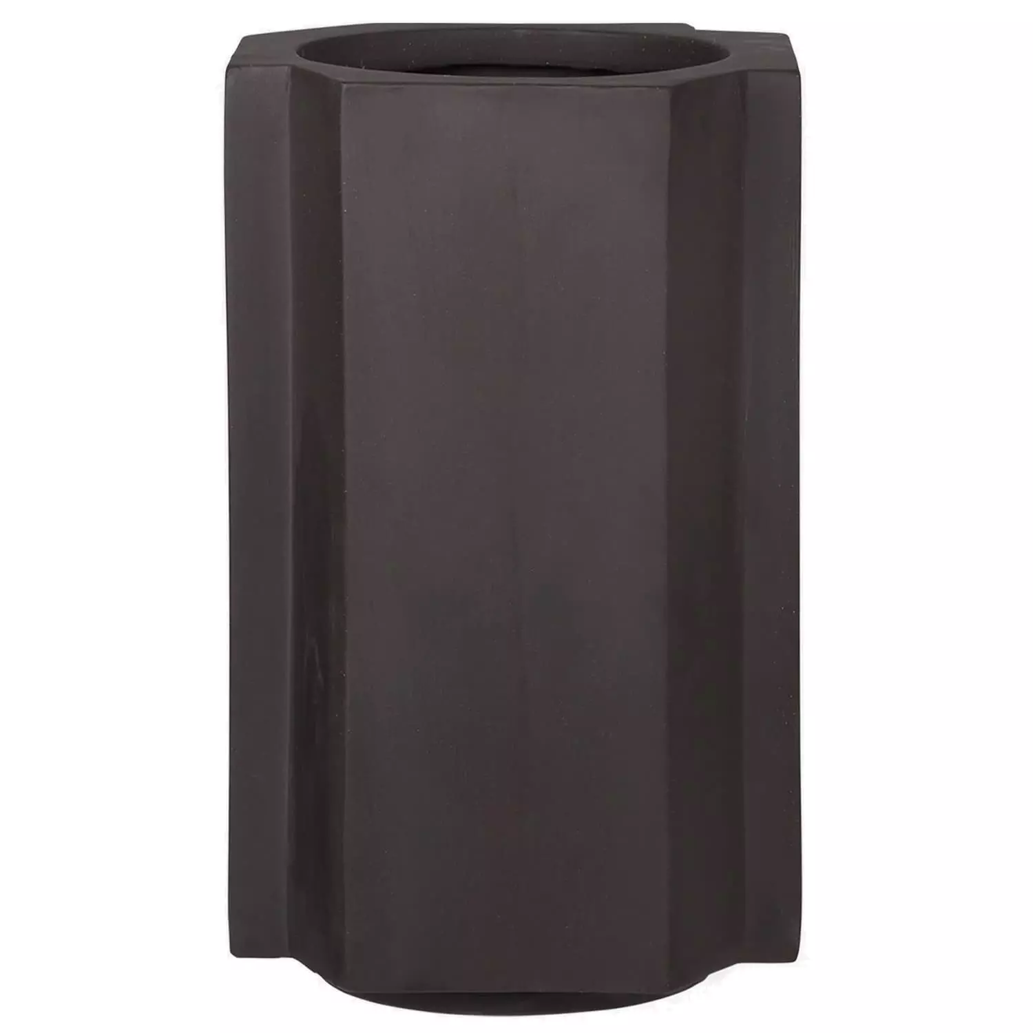 Louise Roe Funki Pot Small, Plaster White Ruukku Soil Brown 1 Louise Roe Funki Pot Small, Plaster White Ruukku Soil Brown