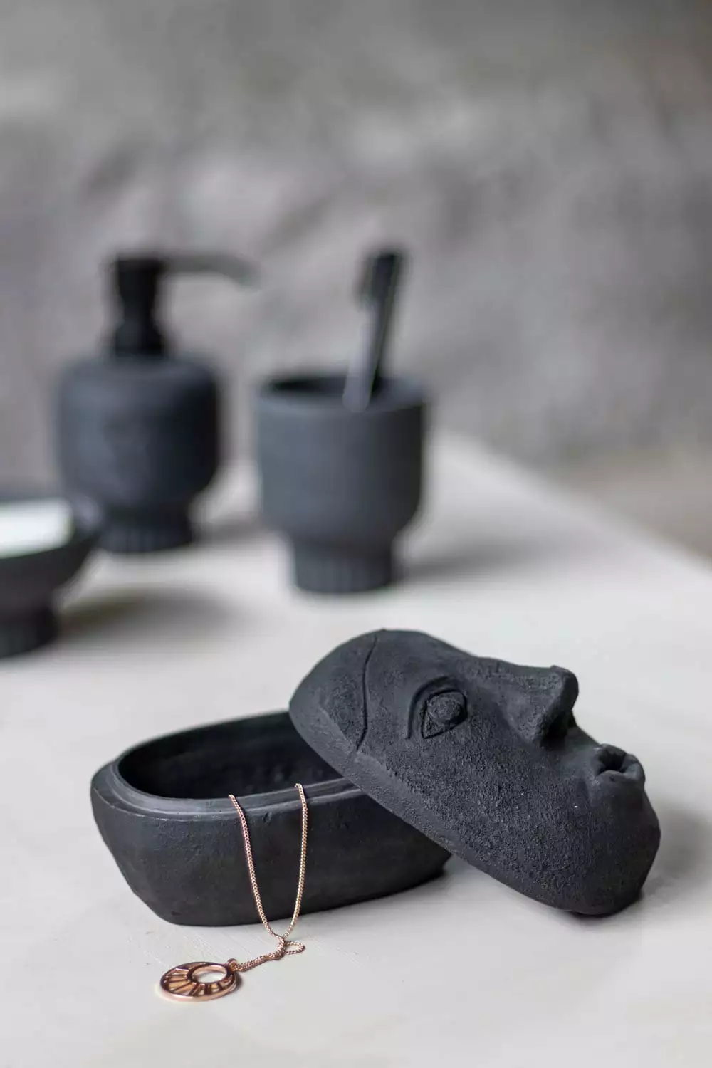 Mette Ditmer ART PIECE Kulho Veistetty, Musta 3 Mette Ditmer ART PIECE Kulho Veistetty, Musta - Image 3